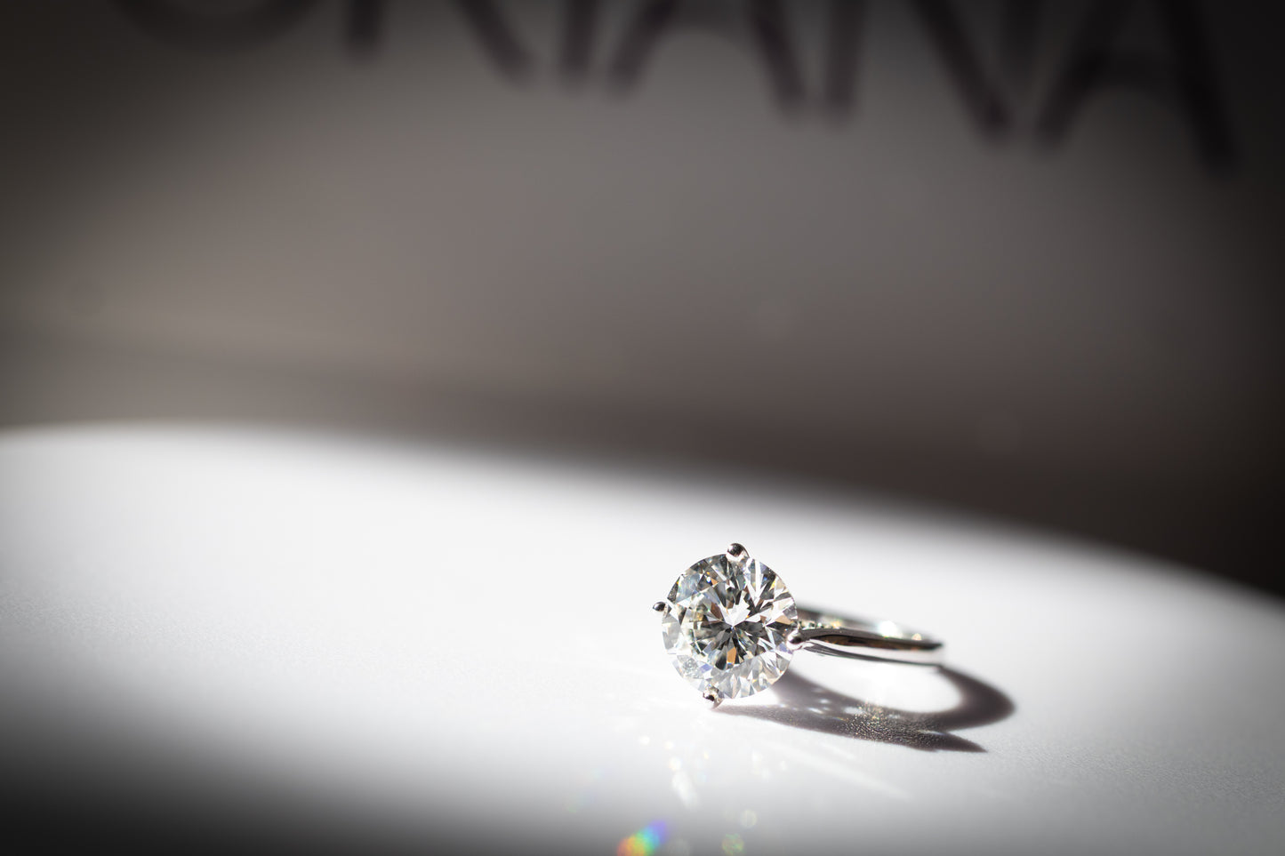 Solitaire With Accent Diamonds On The Bridge
