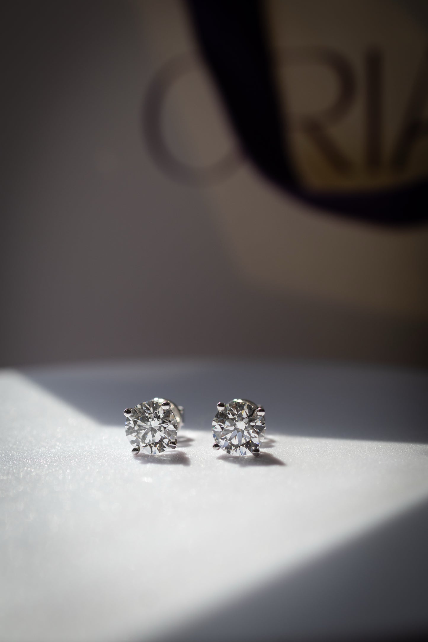 Classic Stud Round Earrings 1.52ct E VS1