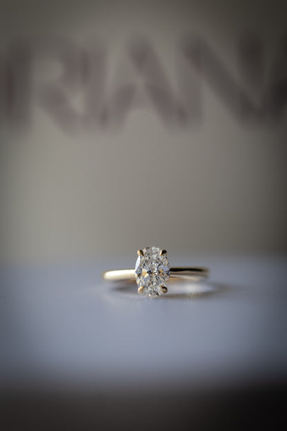 Oval Solitaire Ring 1.03ct