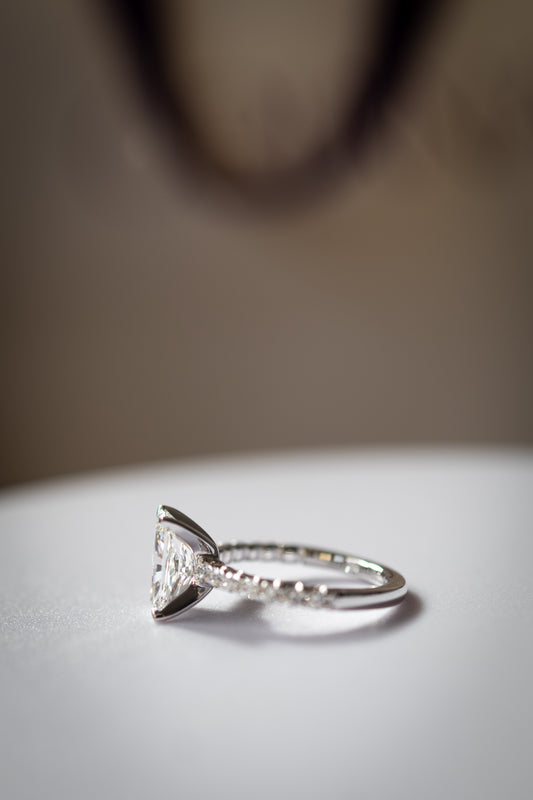 Radiant Pave 2.01ct E VVS2