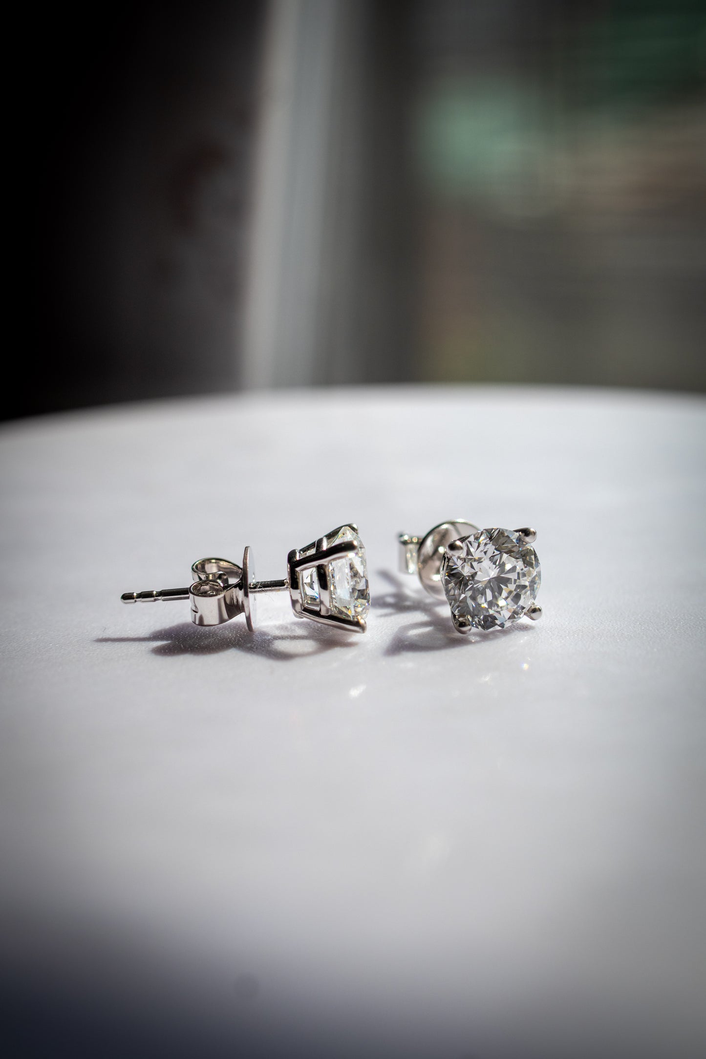 Classic Stud Round Earrings 1.50ct E VS1