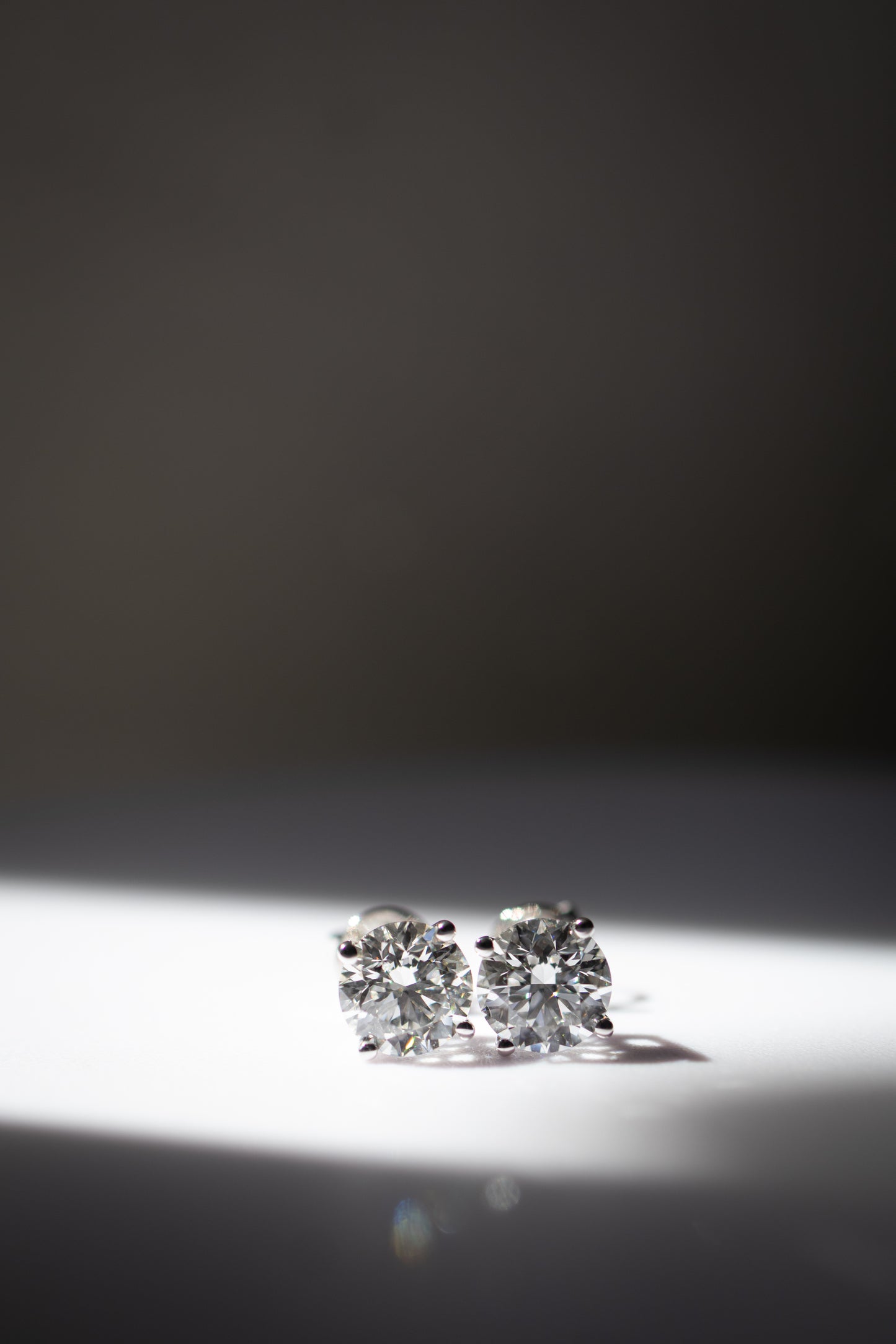 Classic Stud Round Earrings 1.52ct E VS1